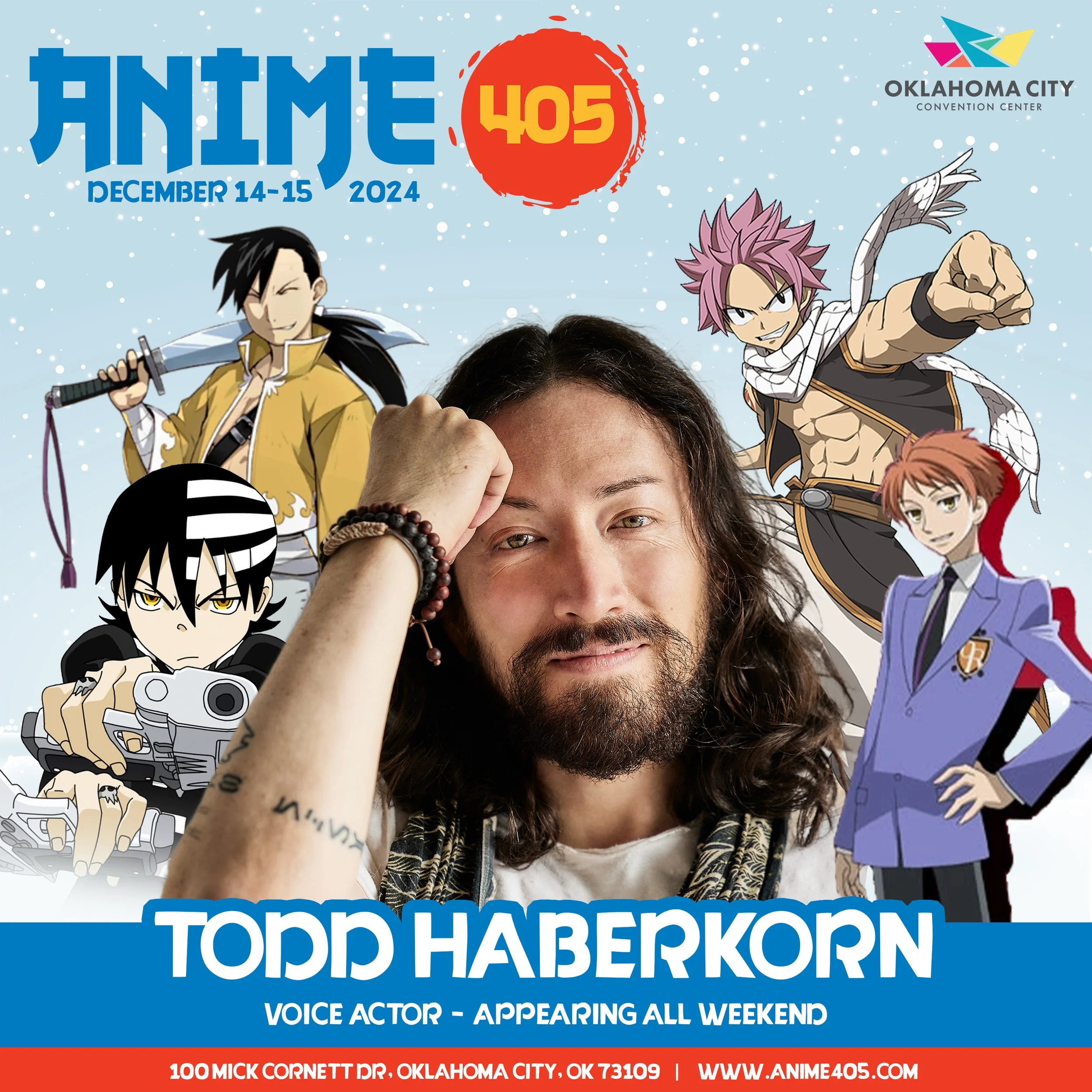 GUESTS | Meet Your Favorite Stars — Anime 405 - Oklahoma City, OK